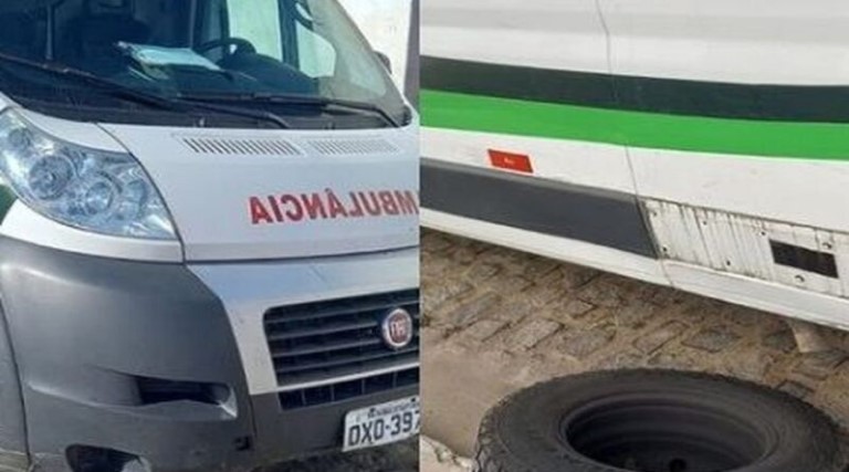 ambulancia de prefeitura na paraiba e roubada apos ser acionada em falso pedido de socorro