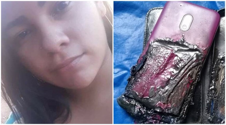 tragedia jovem de 18 anos morre apos celular explodir na cara dela