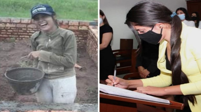 Jovem que trabalhava como pedreira para pagar estudos se forma advogada 1 jovem que trabalhava como pedreira para pagar estudos se forma advogada