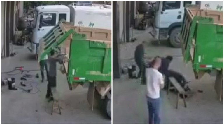 Vídeo: trabalhador morre de forma macabra após tampa de caçamba cair na cabeça dele 1 video trabalhador morre de forma macabra apos tampa de cacamba cair na cabeca dele