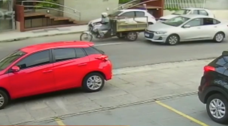 VEJA: Vídeo mostra momento em que servidor da Funjope é atingido por motorista 1 veja video mostra momento em que servidor da funjope e atingido por motorista