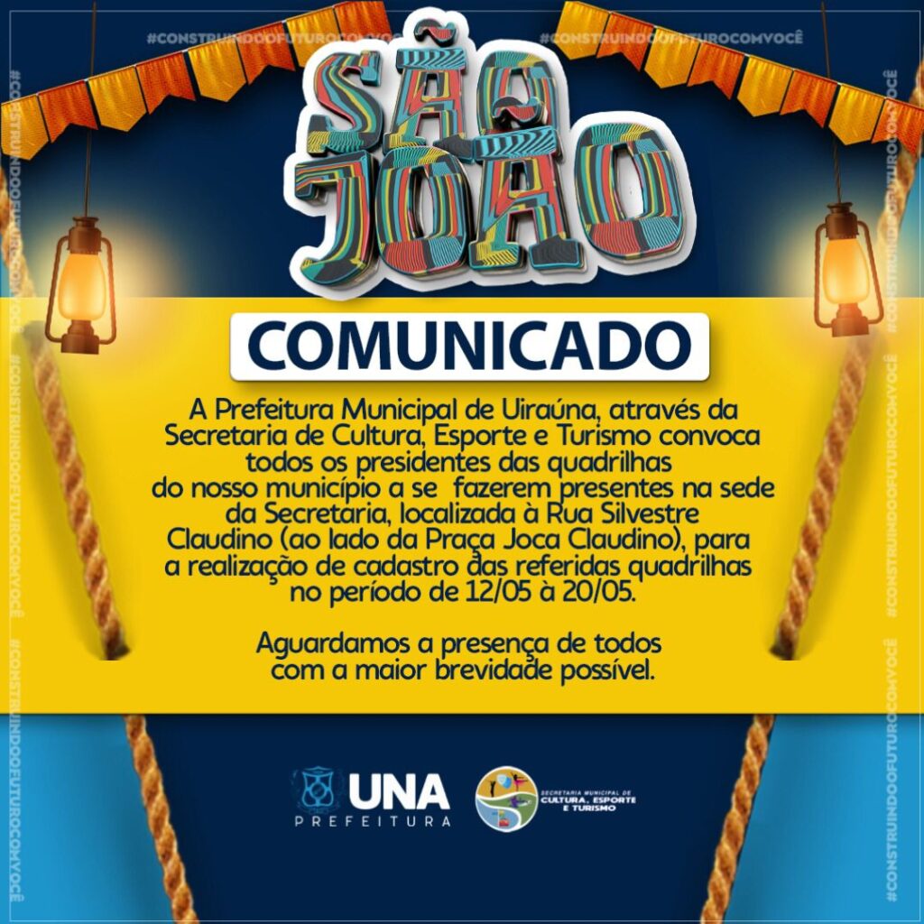 Secretaria de Cultura de Uiraúna - Convite 2 WhatsApp Image 2022 05 11 at 16.21.44