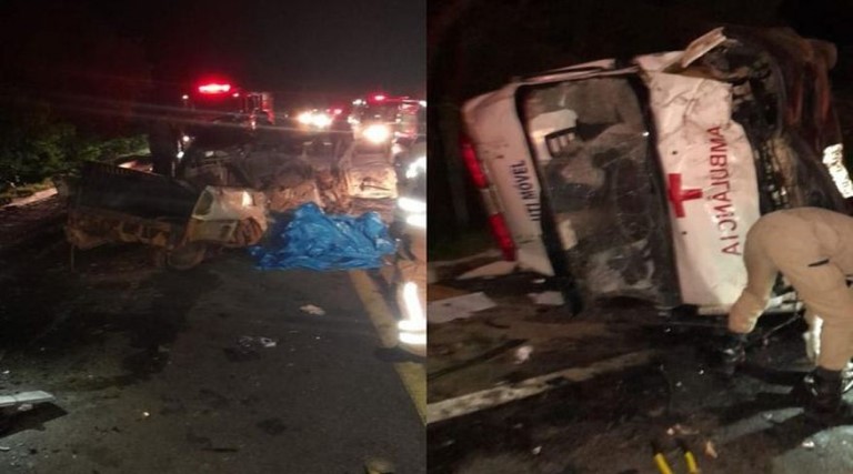 Motorista morre após colisão envolvendo dois carros e uma ambulância no Cariri da Paraíba 1 motorista morre apos colisao envolvendo dois carros e uma ambulancia no cariri da paraiba