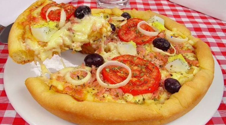 pizza portuguesa de panela de pressao