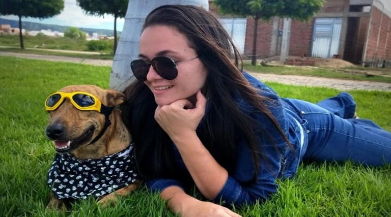 Vira-lata faz sucesso como atriz nas redes sociais, em vídeos com tutora 1 vira lata faz sucesso como atriz nas redes sociais em videos com tutora