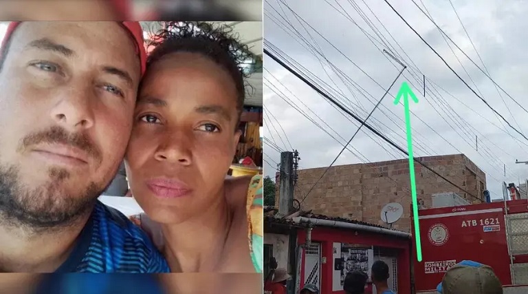 Homem é eletrocutado ao instalar antena, mulher o socorre, mas ambos morrem 1 homem e eletrocutado ao instalar antena mulher o socorre mas ambos morrem