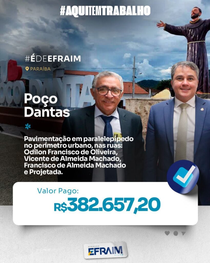 Poço Dantas é beneficiada com recurso para pavimentação em paralelepípedo 2 Imagem do WhatsApp de 2023 09 19 as 09.18.41
