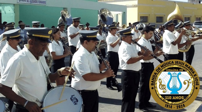 Homenagem aos 110 Anos da Banda Jesus, Maria e José de Uiraúna-PB 1 Homenagem aos 110 Anos da Banda Jesus, Maria e José de Uiraúna-PB