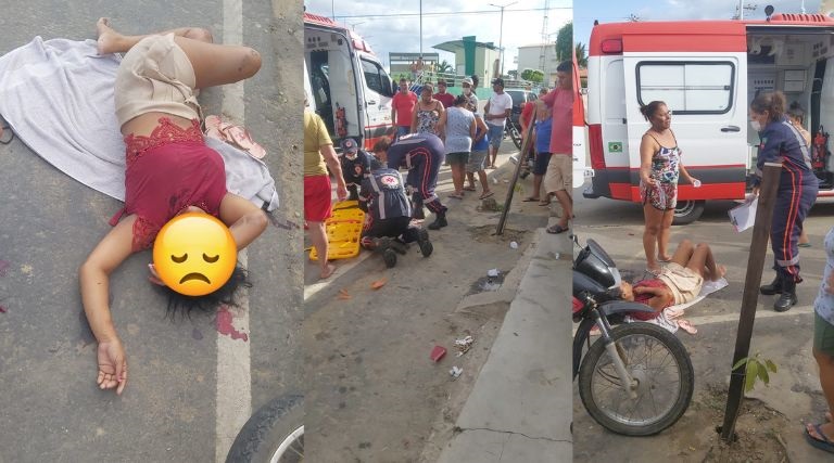 Acidente de moto em Poco Dantas deixa uma pessoa ferida