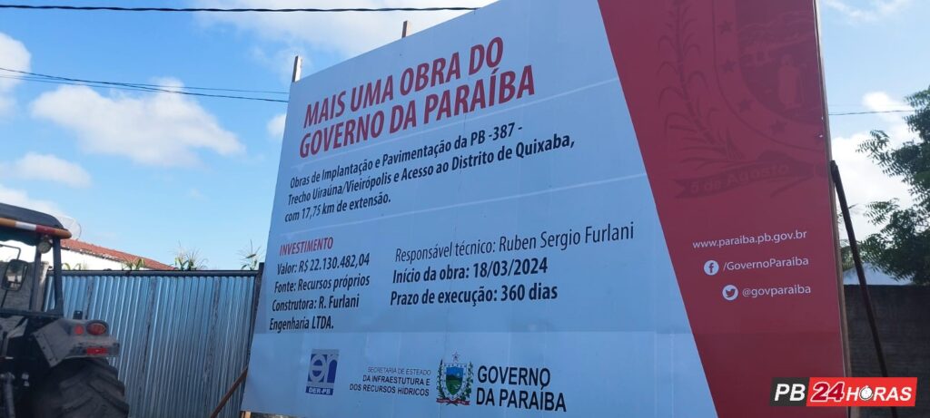 Fotos: Início da obra de pavimentação da PB 387 que liga Uiraúna a Vieirópolis 5 WhatsApp Image 2024 05 22 at 08.17.49