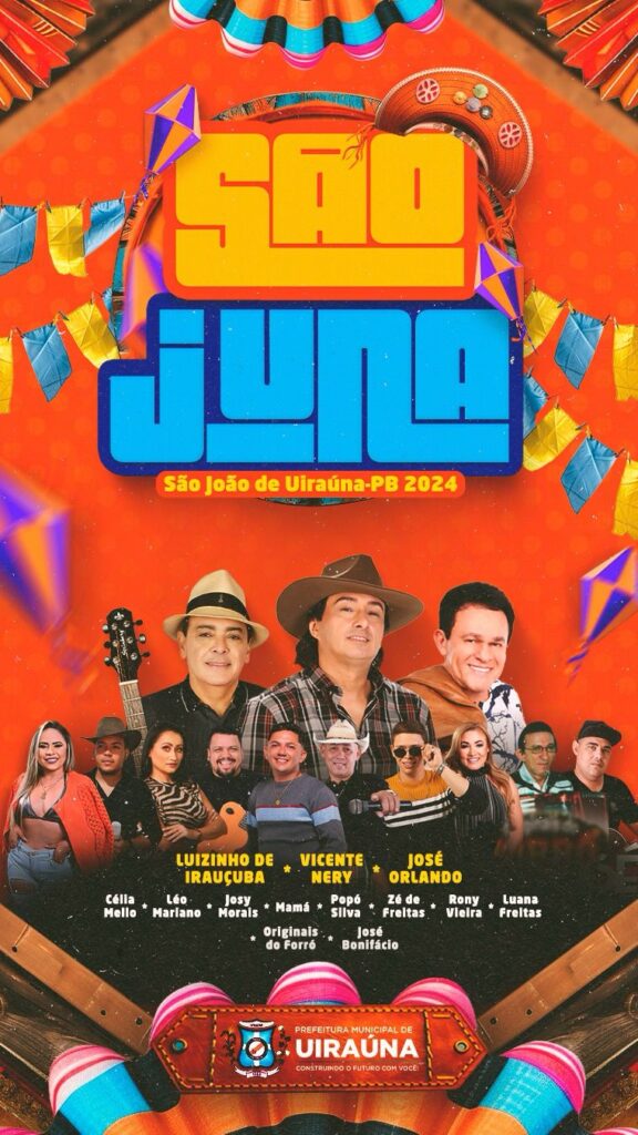 Prefeitura de Uiraúna divulga programação do São Juna 2 WhatsApp Image 2024 05 28 at 18.20.05