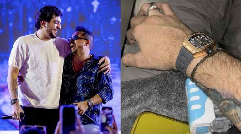 Vídeo: Xand Avião presenteia Nattan com relógio avaliado em R$ 1,8 milhão 1 Xand Aviao presenteia Nattan com relogio avaliado em R 18 milhao