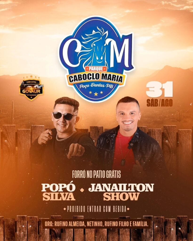 Parque Caboclo Maria será palco de vaquejada e shows em Poço Dantas 5 6