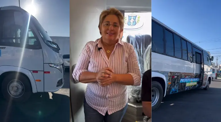 Vídeo: Prefeita Leninha Romão entrega ônibus leito de R$ 935 mil para transporte de pacientes 1 Vídeo: Prefeita Leninha Romão entrega ônibus leito de R$ 935 mil para transporte de pacientes