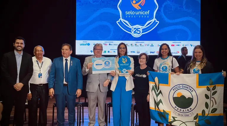 Poço Dantas Recebe Selo UNICEF em Cerimônia na Capital 1 Poço Dantas Recebe Selo UNICEF em Cerimônia na Capital