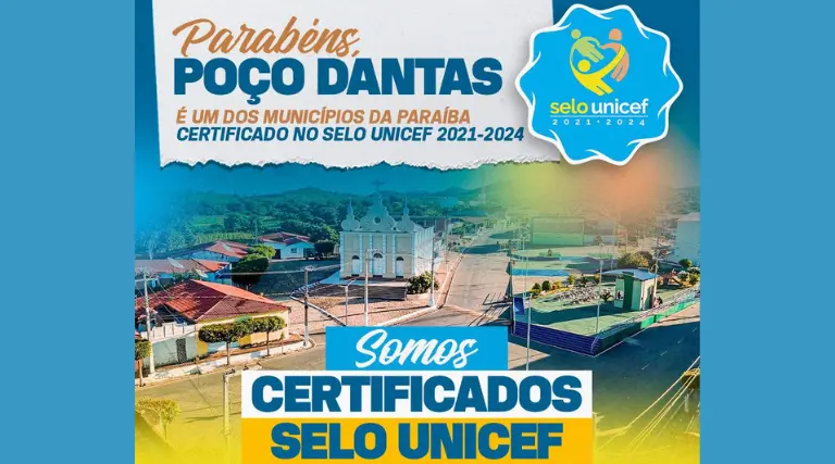 Poço Dantas conquista Selo UNICEF após 16 anos sob a gestão de Itamar Moreira 1 Poco Dantas conquista Selo UNICEF apos 16 anos