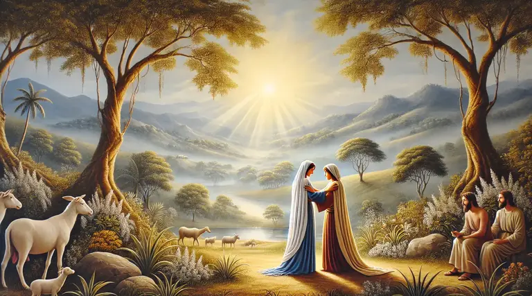Encontro Sagrado: Maria e Isabel - Um momento de graça e profecia 1 Encontro Sagrado: Maria e Isabel - Um momento de graça e profecia