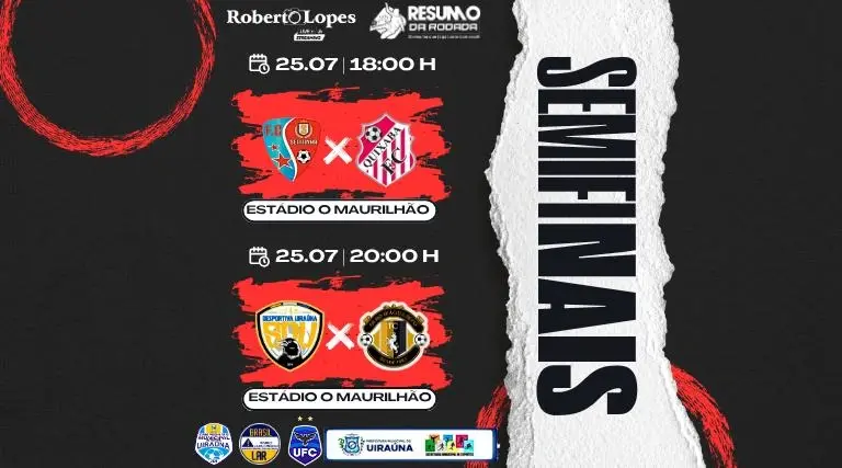 HOJE: Semifinais com transmissão ao vivo! 1 HOJE: Semifinais com transmissão ao vivo!