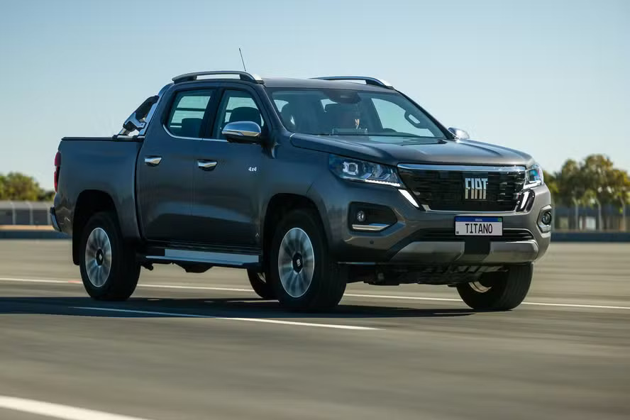 Fotos: Nova Fiat Titano 2026 4 fiat titano ranch 2026 dinamica frontal pista