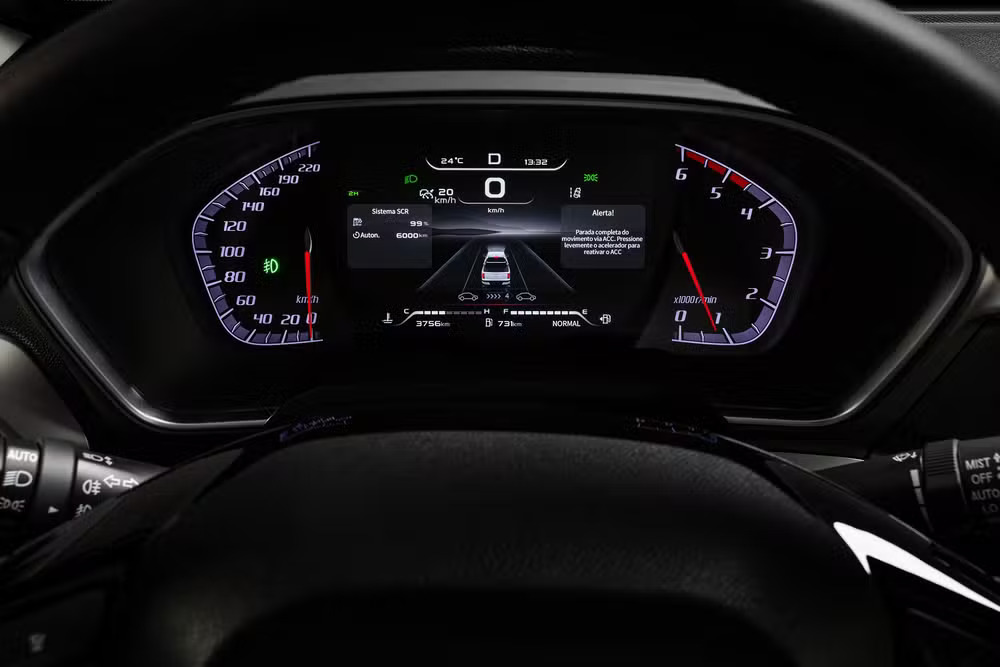 Fotos: Nova Fiat Titano 2026 10 fiat titano ranch 2026 painel de instrumentos