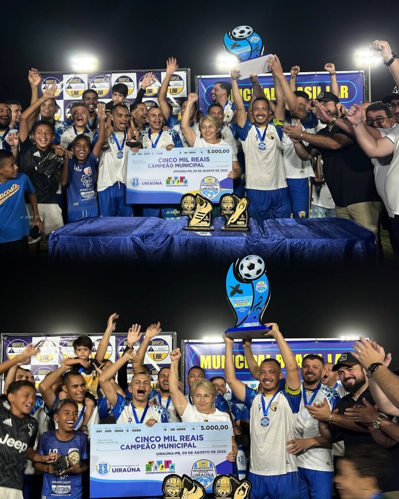 Desportiva Uiraúna: Campeã do Futebol em Uiraúna 2 🔥⚽ FINAL ELETRIZANTE EM UIRAUNA 🏆💛🖤💙🤍O Campeonato Municipal Brasil Lar 2025 foi decidido 1