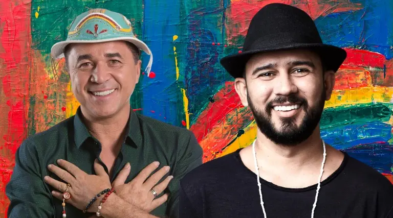 Bráulio Bessa e Flávio Leandro na Expo UNA 2025 1 Braulio Bessa e Flavio Leandro na Expo UNA 2025