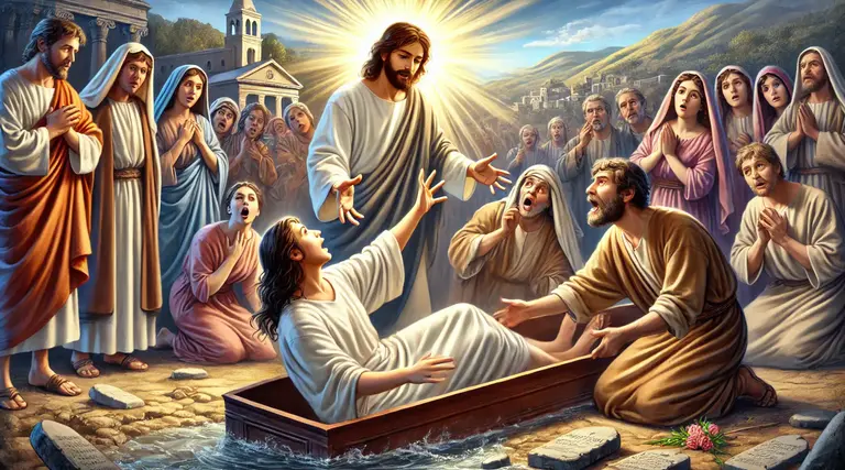 Evangelho: Jesus ressuscita jovem em Naim 1 Evangelho: Jesus ressuscita jovem em Naim