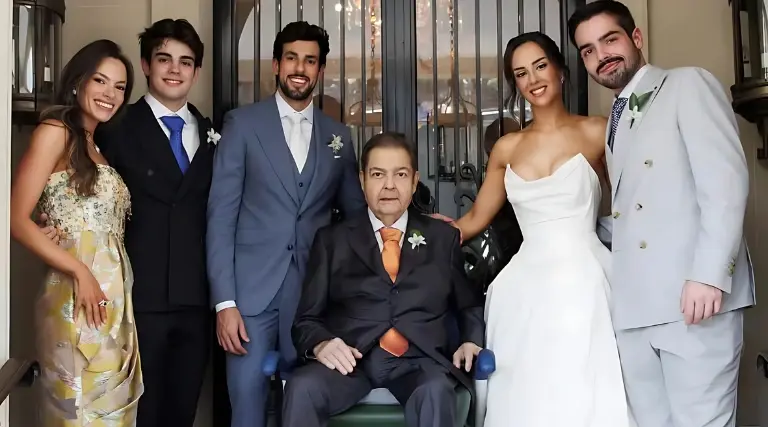 Faustão leva filha Lara ao altar em SP 1 Faustao leva filha Lara ao altar em SP