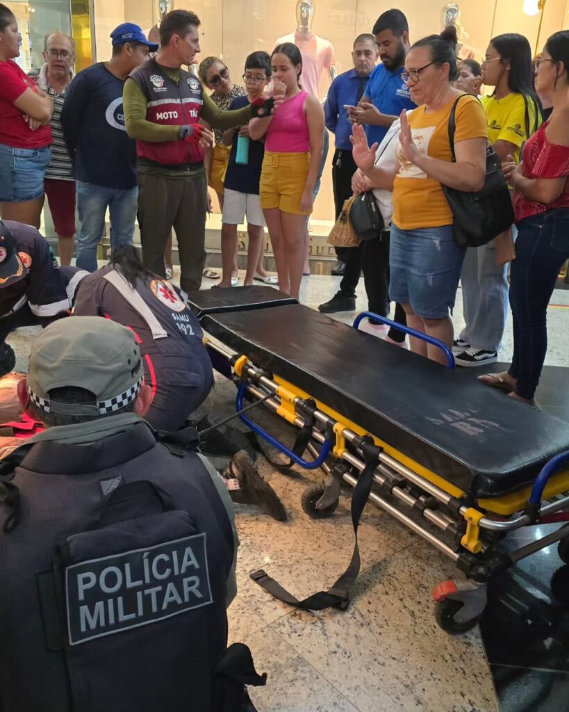 Imagens: Criança cai de 3º piso em shopping de Pau dos Ferros 4 4 3