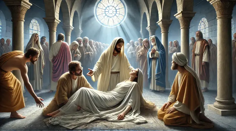 Jesus cura mulher no Sábado 1 Jesus cura mulher no Sábado