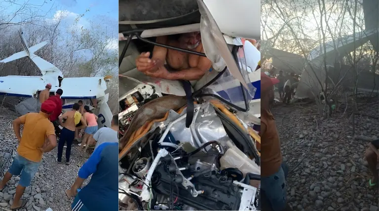 Avião cai em Pau dos Ferros 1 Avião cai em Pau dos Ferros