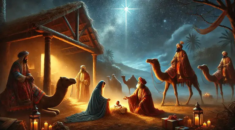 A jornada dos sábios guiada por um sinal celestial 1 A jornada dos sábios guiada por um sinal celestial