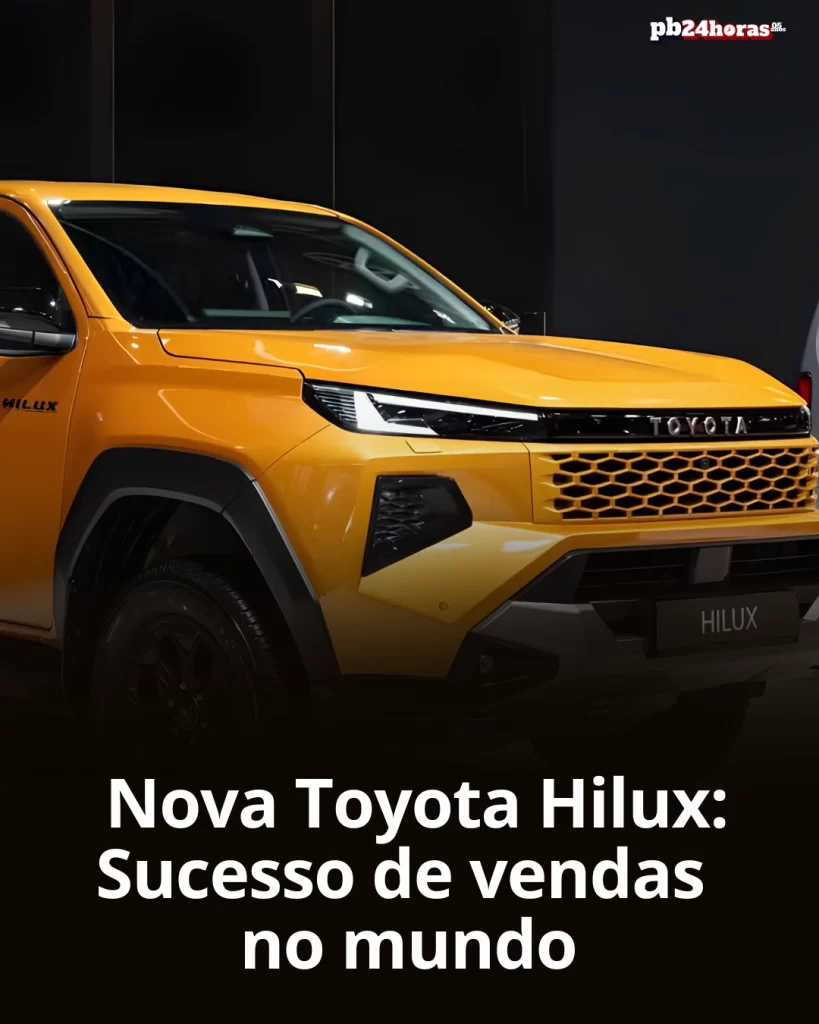A nova Toyota Hilux lidera o mercado com design robusto e tecnologia
