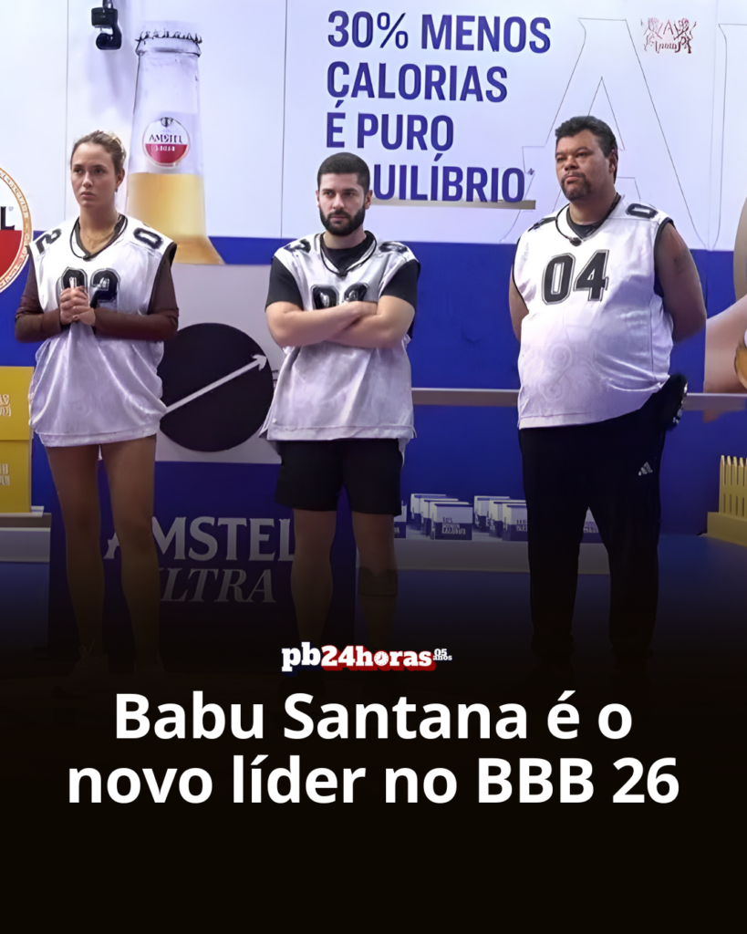 Babu Santana é o novo líder do BBB 26, conquistando o poder pela primeira vez