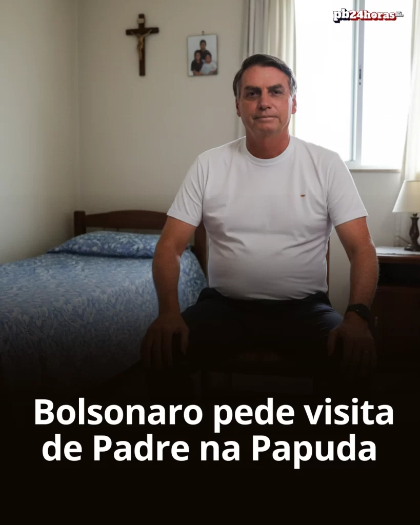 Ex-presidente Bolsonaro pede autorização para receber assistência espiritual de padre no Complexo da Papuda