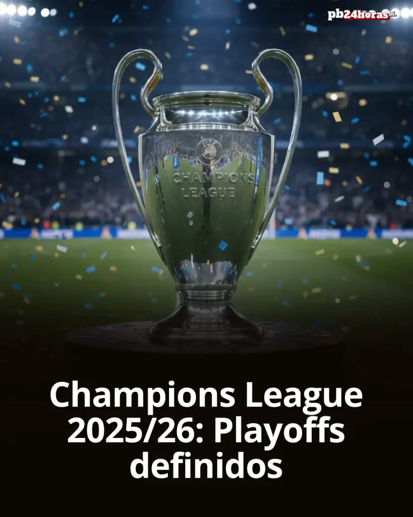 Os playoffs da Champions League 2025/26 estão definidos. A Uefa realizou o sorteio das oitavas de final