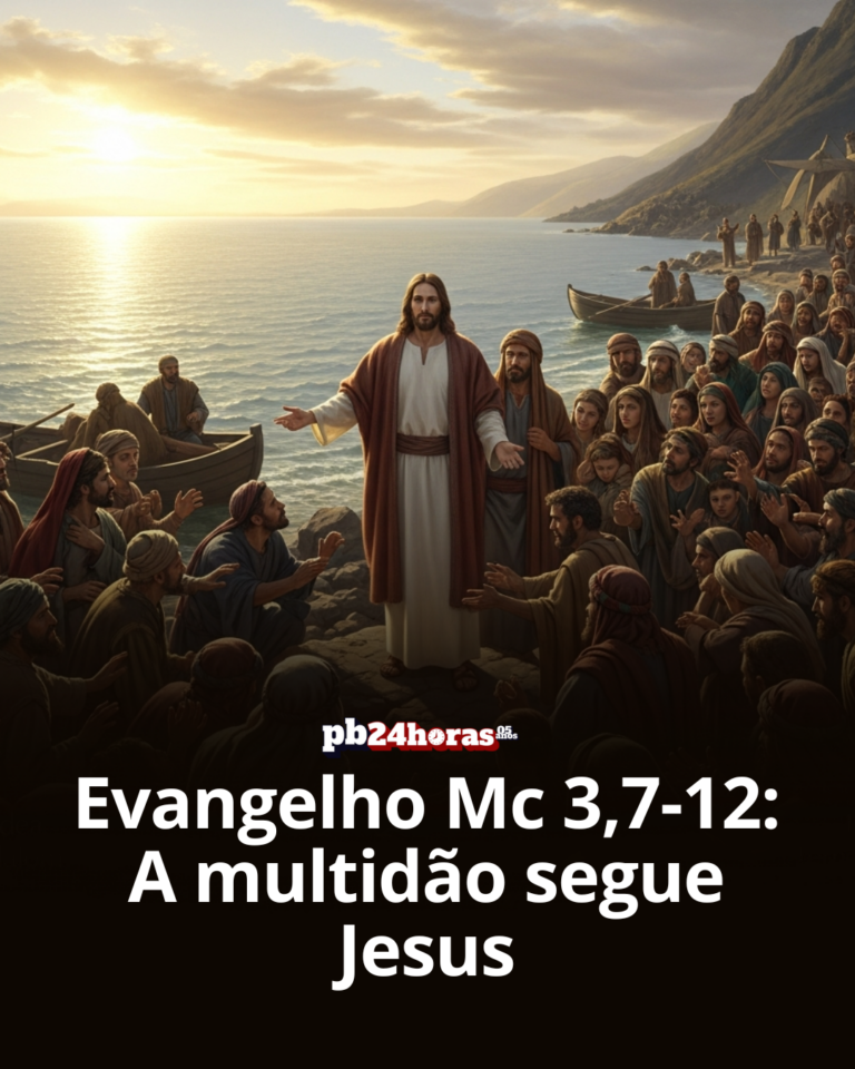 Evangelho Mc 3,7-12: A multidão segue Jesus