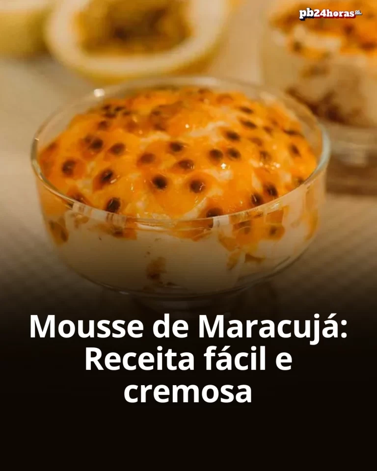 Aprenda a fazer o tradicional mousse de maracujá com apenas 5 ingredientes