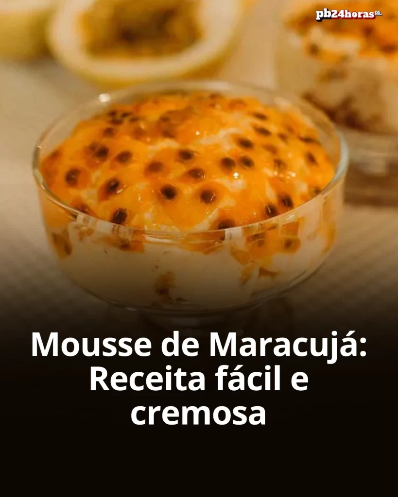 Aprenda a fazer o tradicional mousse de maracujá com apenas 5 ingredientes