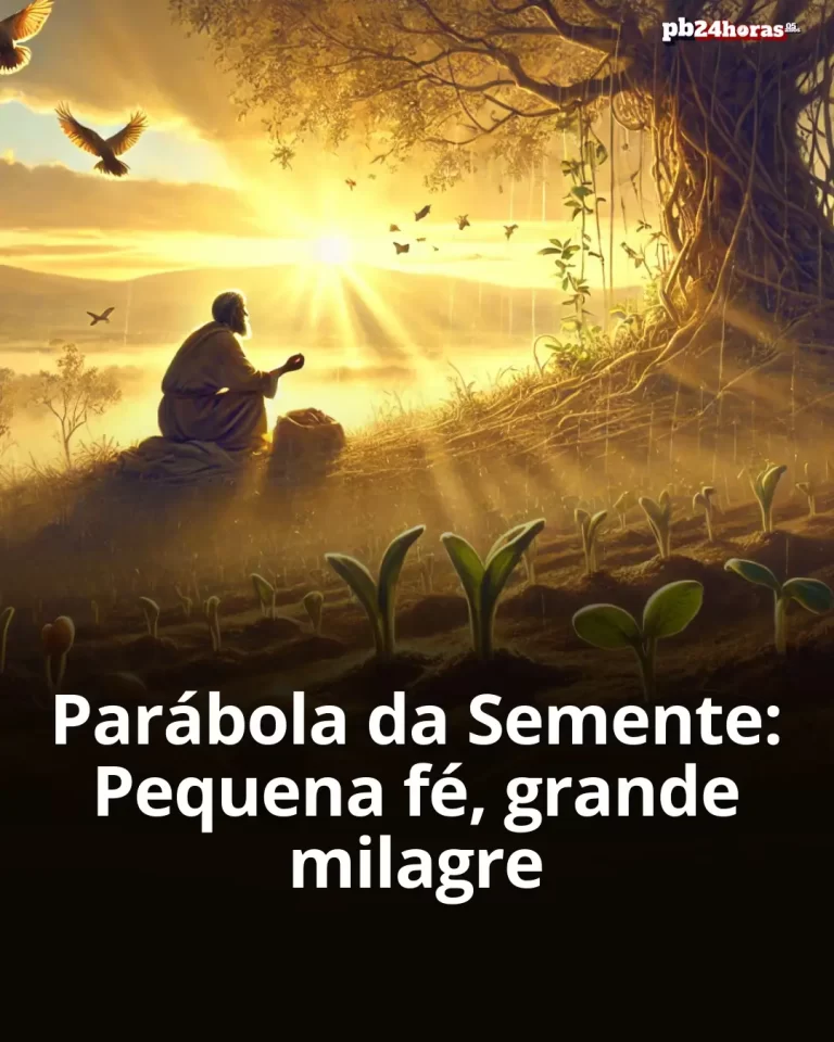O Evangelho revela a parábola da semente que cresce em silêncio, destacando a confiança no Reino de Deus e sua força transformadora