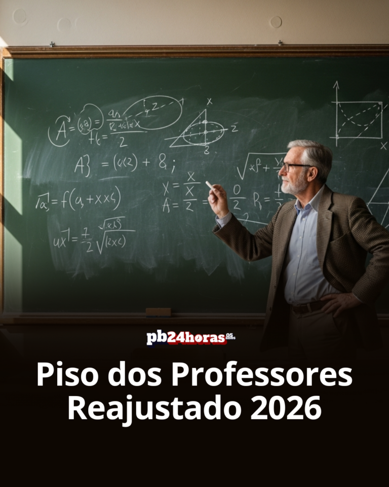 O presidente Lula anunciou o reajuste do piso dos professores em 5,4% para 2026, medida que valoriza a educação