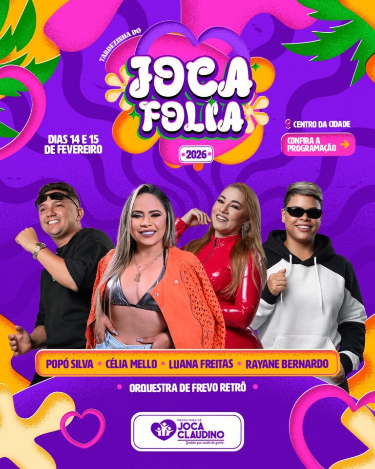 Prefeito Rinaldo Cipriano anuncia Joca Folia 2026 com programação diversificada