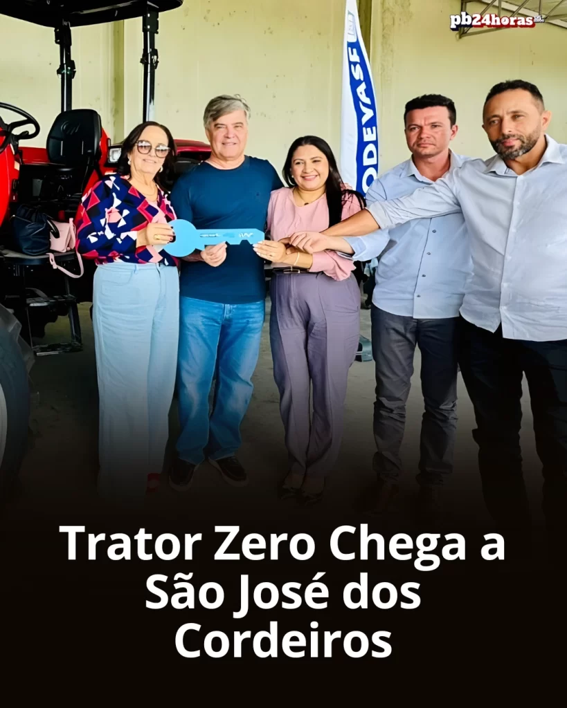 Deputado Wellington Roberto e CODEVASF garantem trator 0km para São José dos Cordeiros