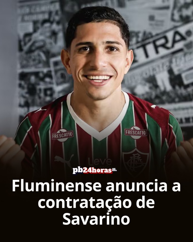 O Fluminense anuncia a contratação de Savarino, ex Botafogo