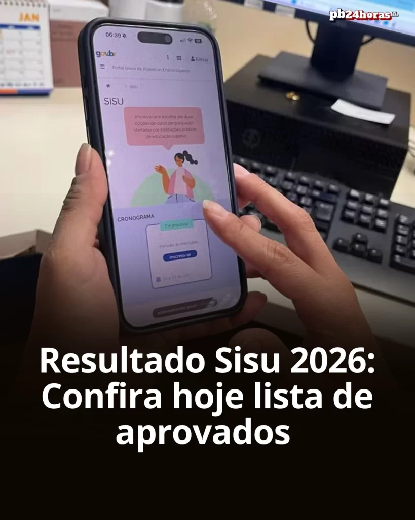 Resultado da chamada regular do Sisu 2026 sai nesta quinta (29). Saiba como consultar a lista de aprovados