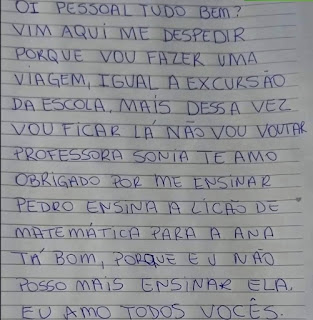 Câncer: Menino escreve última mensagem 2 diagnosticado com cancer terminal menino de 11 anos escreve carta de despedida 1767929623