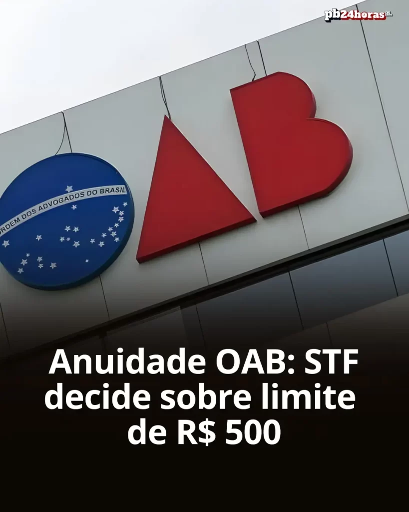 STF delibera sobre limitação de R$ 500 para anuidade da OAB