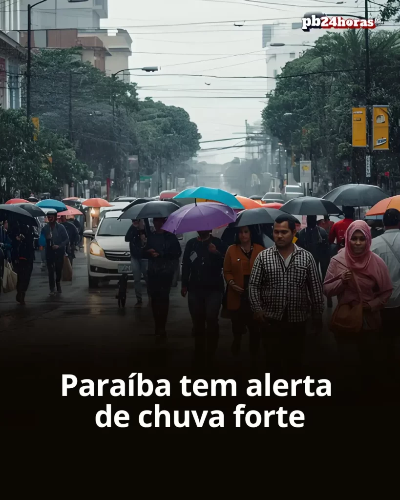 Chuva forte: alerta em toda Paraíba
