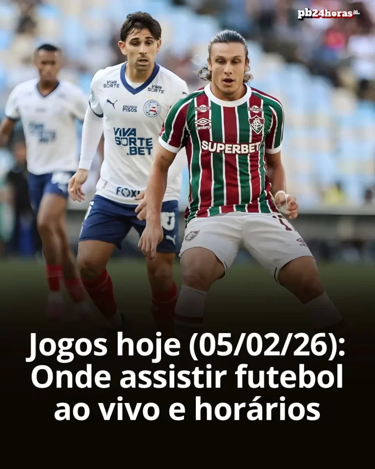 Confira onde assistir ao vivo aos jogos de futebol de hoje, quinta-feira 05/02/26