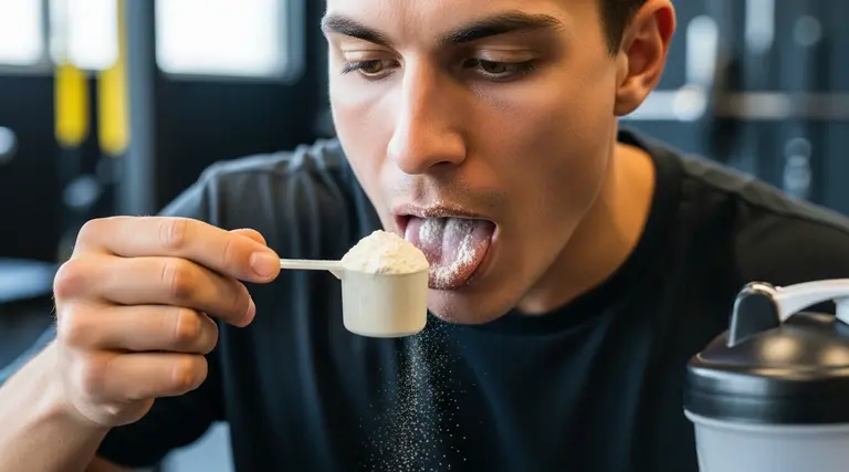 Cientistas alertam para os perigos do consumo de creatina e pré-treino em pó diretamente na boca 1 Creatina e Pré-treino: riscos do "dry-scooping"